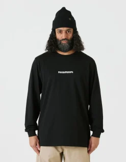 Long Sleeve T-Shirts*Maharishi 9905 Pointillist Maha L/S T-Shirt Black