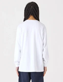 Long Sleeve T-Shirts*Maharishi 9905 Pointillist Maha L/S T-Shirt White