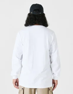 Long Sleeve T-Shirts*Maharishi 9921 Pointillist Temple L/S T-Shirt White