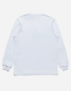 Long Sleeve T-Shirts*Maharishi 9921 Pointillist Temple L/S T-Shirt White