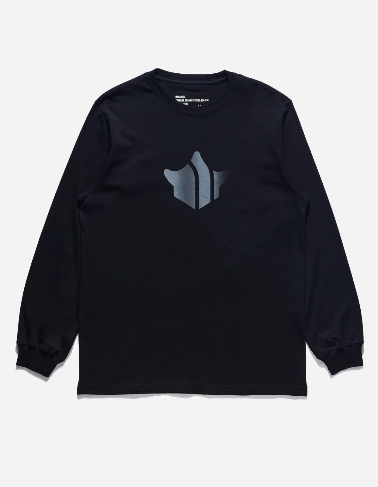 Long Sleeve T-Shirts*Maharishi 9921 Pointillist Temple L/S T-Shirt Black
