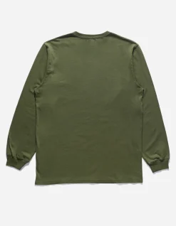 Long Sleeve T-Shirts*Maharishi 9921 Pointillist Temple L/S T-Shirt Olive Og-107F
