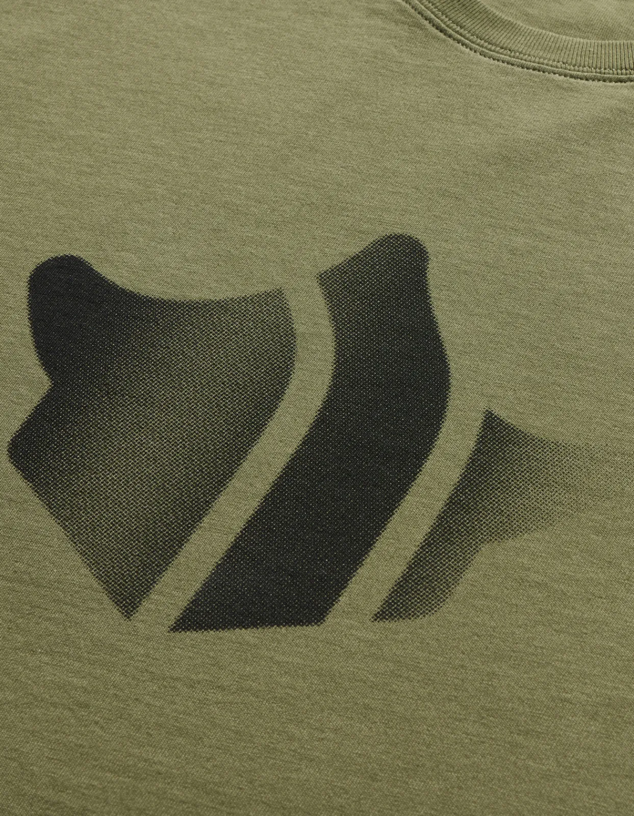 Long Sleeve T-Shirts*Maharishi 9921 Pointillist Temple L/S T-Shirt Olive Og-107F