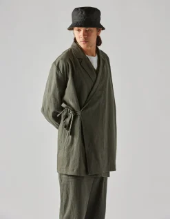 Jackets*Maharishi 4525 Polaris Kimono Blazer Charcoal