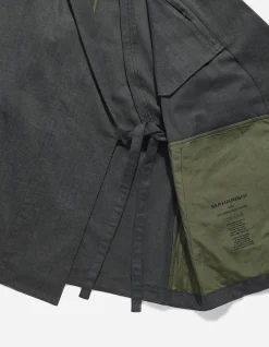 Jackets*Maharishi 4525 Polaris Kimono Blazer Charcoal