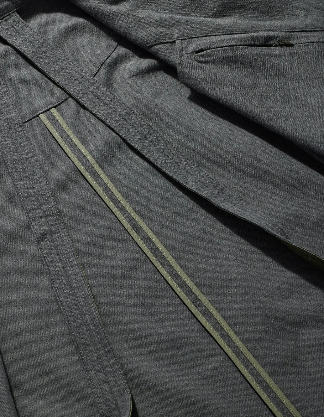 Jackets*Maharishi 4525 Polaris Kimono Blazer Charcoal