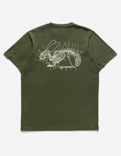 Short Sleeve T-Shirts*Maharishi 1006 Rabbit Bones T-Shirt Olive Og-107F