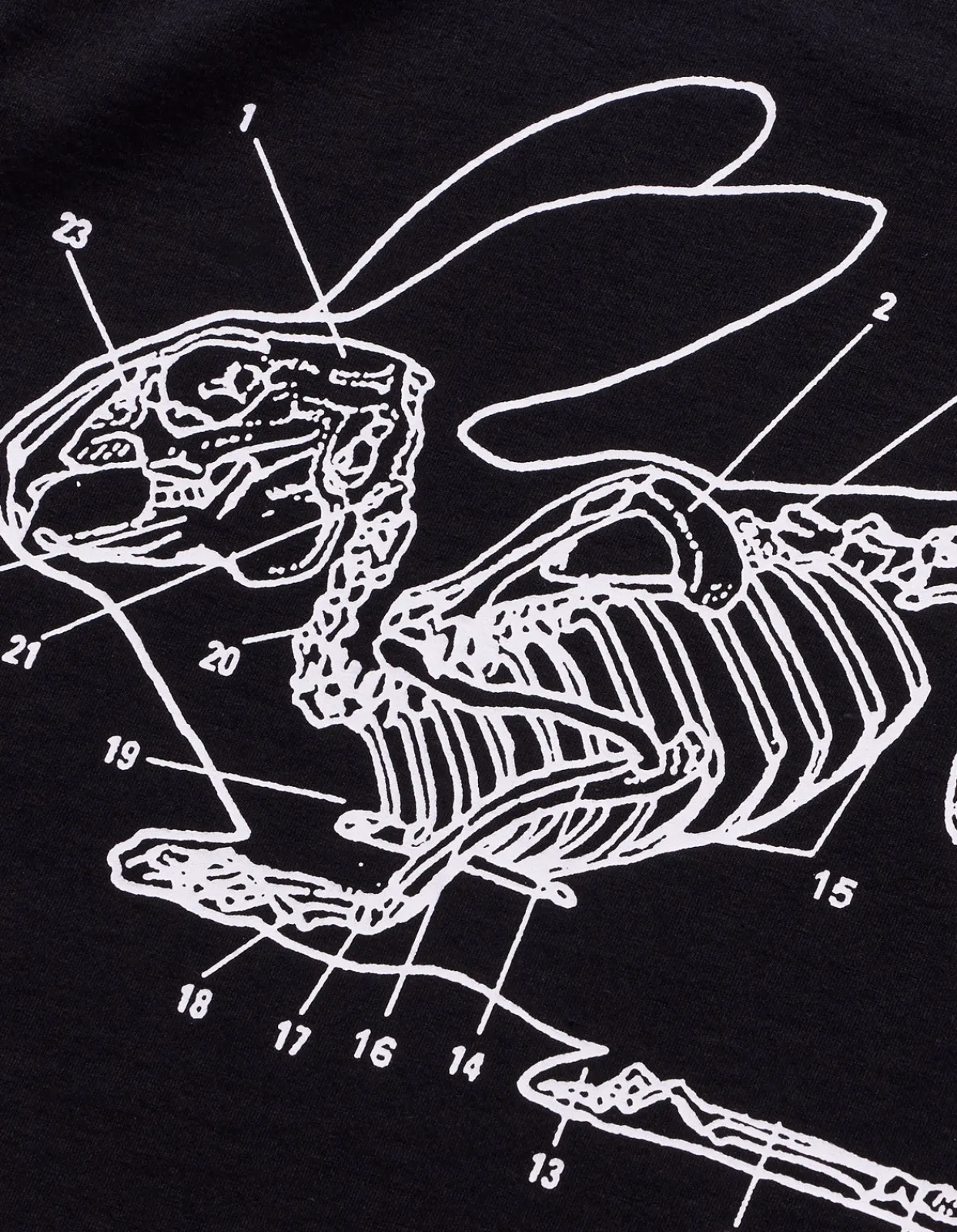 Short Sleeve T-Shirts*Maharishi 1006 Rabbit Bones T-Shirt Black