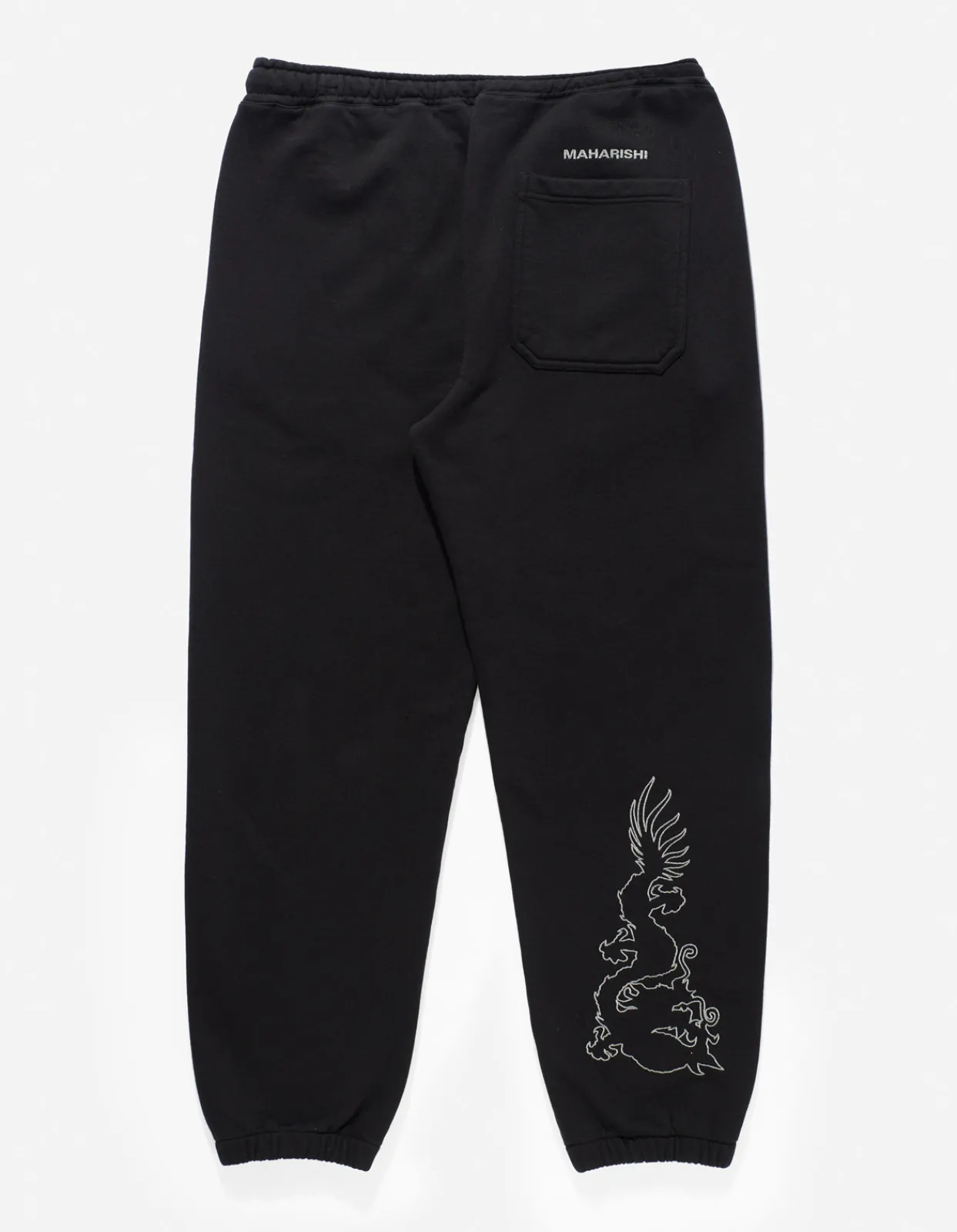 Sweatpants*Maharishi 1088 Reflective Dragon Sweatpants Black