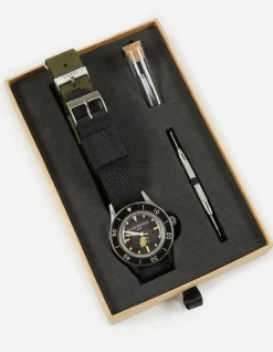 Lifestyle*Maharishi 9372 Riverine Diver Watch Case · Aged Dial Steel