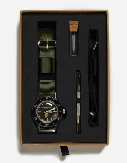Lifestyle*Maharishi 9372 Riverine Diver Watch Case · Aged Dial Steel