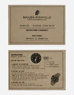Lifestyle*Maharishi 9372 Riverine Diver Watch Case · Aged Dial Steel