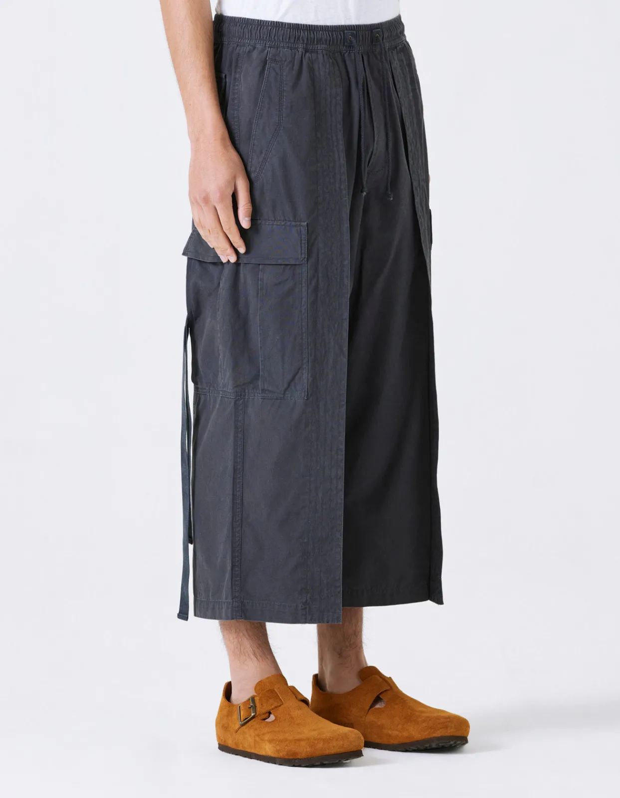 Cargo Pants*Maharishi 4295 Sak Yant Cargo Hakama Pants Black Blk-108F