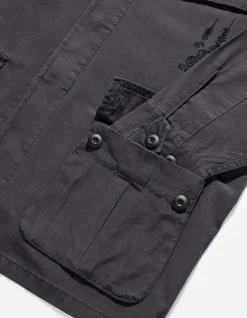 Shirts*Maharishi 4279 Sak Yant Embroidered Jungle Overshirt Black Blk-108F