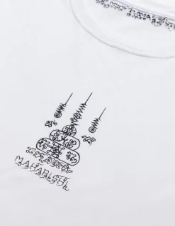 Short Sleeve T-Shirts*Maharishi 4285 Sak Yant Embroidered Organic T-Shirt White