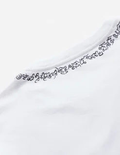 Short Sleeve T-Shirts*Maharishi 4285 Sak Yant Embroidered Organic T-Shirt White