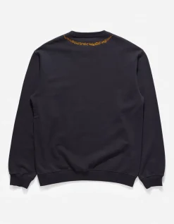 Crew Sweats*Maharishi 4281 Sak Yant Embroidered Organic Crew Sweat Navy