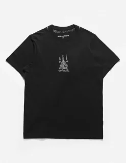 Short Sleeve T-Shirts*Maharishi 4285 Sak Yant Embroidered Organic T-Shirt Black