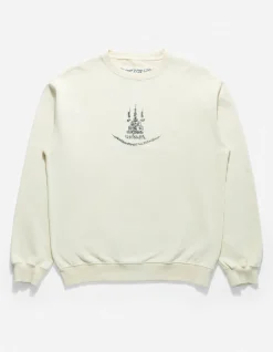 Crew Sweats*Maharishi 4281 Sak Yant Embroidered Organic Crew Sweat Ecru