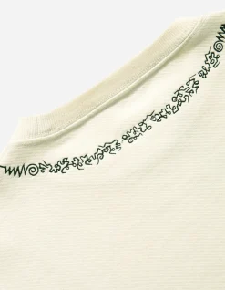 Crew Sweats*Maharishi 4281 Sak Yant Embroidered Organic Crew Sweat Ecru