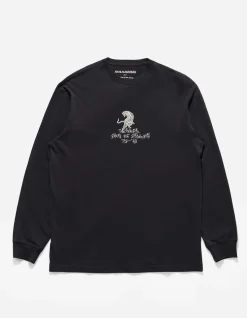 Long Sleeve T-Shirts*Maharishi 4284 Sak Yant Tiger Embroidered L/S T-Shirt Black