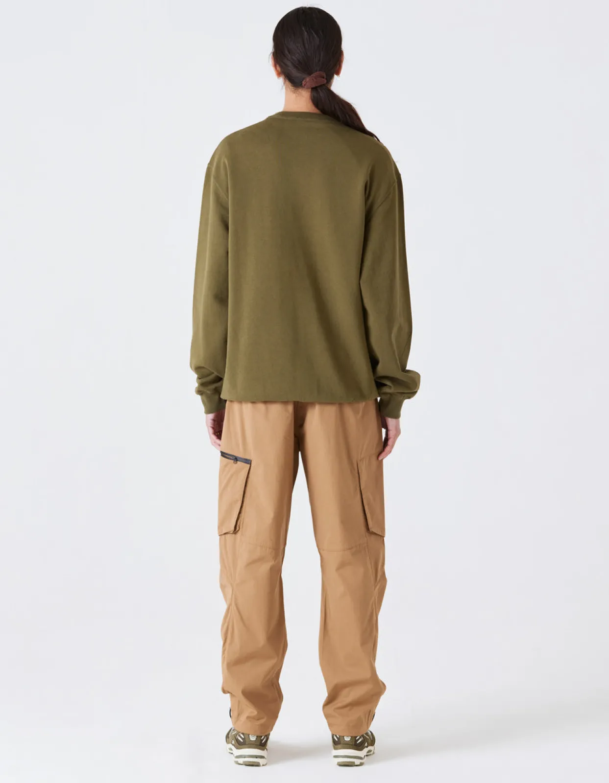 Crew Sweats*Maharishi 4242 Samurai Vs. Dragon Embroidered Crew Sweat Olive/Tonal