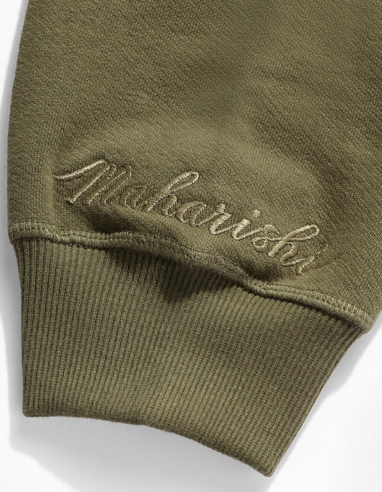 Crew Sweats*Maharishi 4242 Samurai Vs. Dragon Embroidered Crew Sweat Olive/Tonal