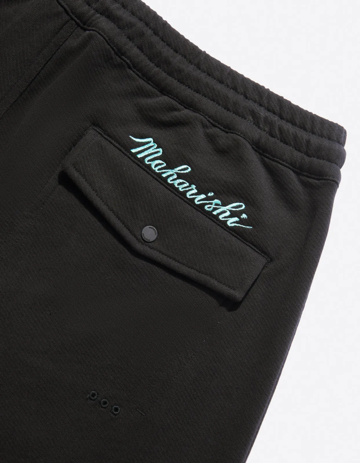 Sweatpants*Maharishi 4247 Samurai Vs. Dragon Embroidered Sweatpants Black