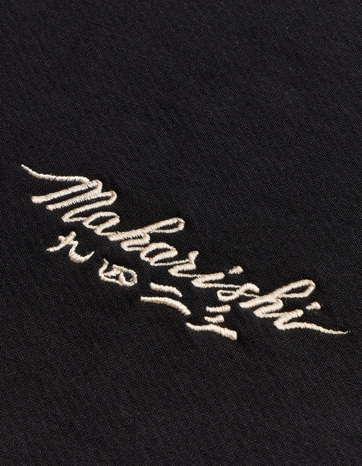 Crew Sweats*Maharishi 4503 Shinobi Embroidered Crew Sweat Black