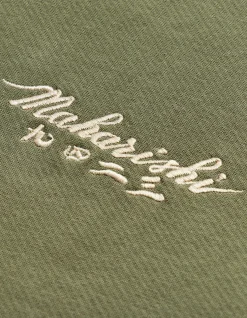 Crew Sweats*Maharishi 4503 Shinobi Embroidered Crew Sweat Olive Og-107F