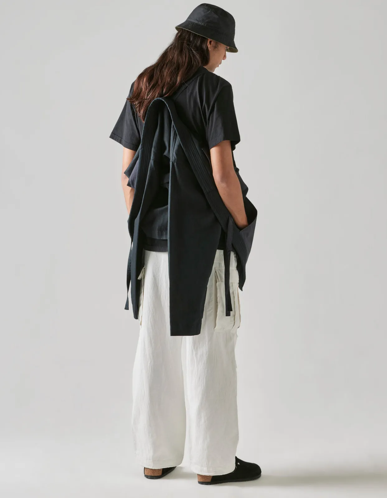 Kimonos*Maharishi 4587 Shinobi Hemp Kimono Black