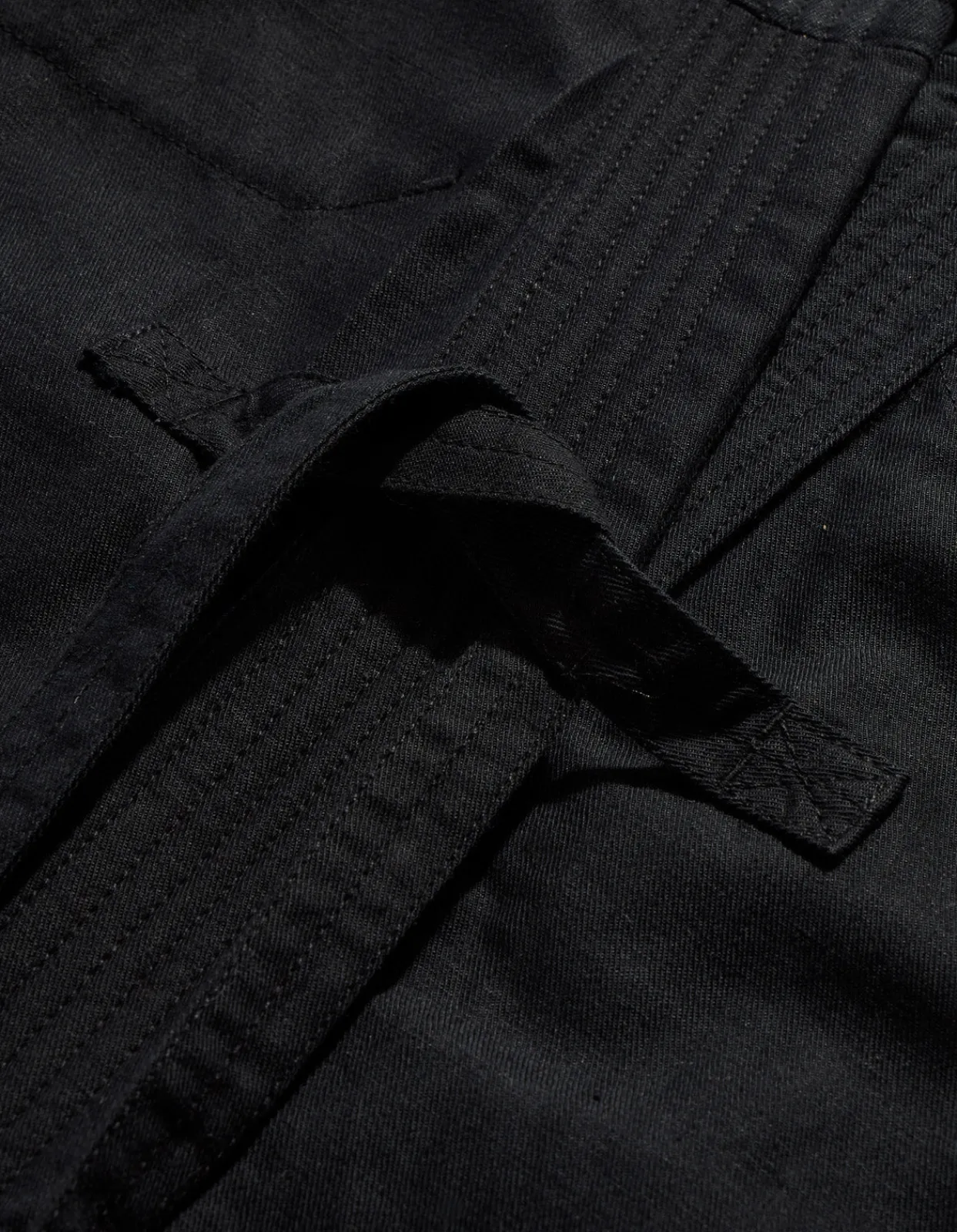 Kimonos*Maharishi 4587 Shinobi Hemp Kimono Black