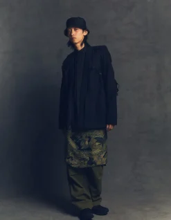 Kimonos*Maharishi 4587 Shinobi Hemp Kimono Black