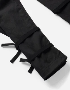 Track Pants*Maharishi 4590 Shinobi Hemp Track Pants Black