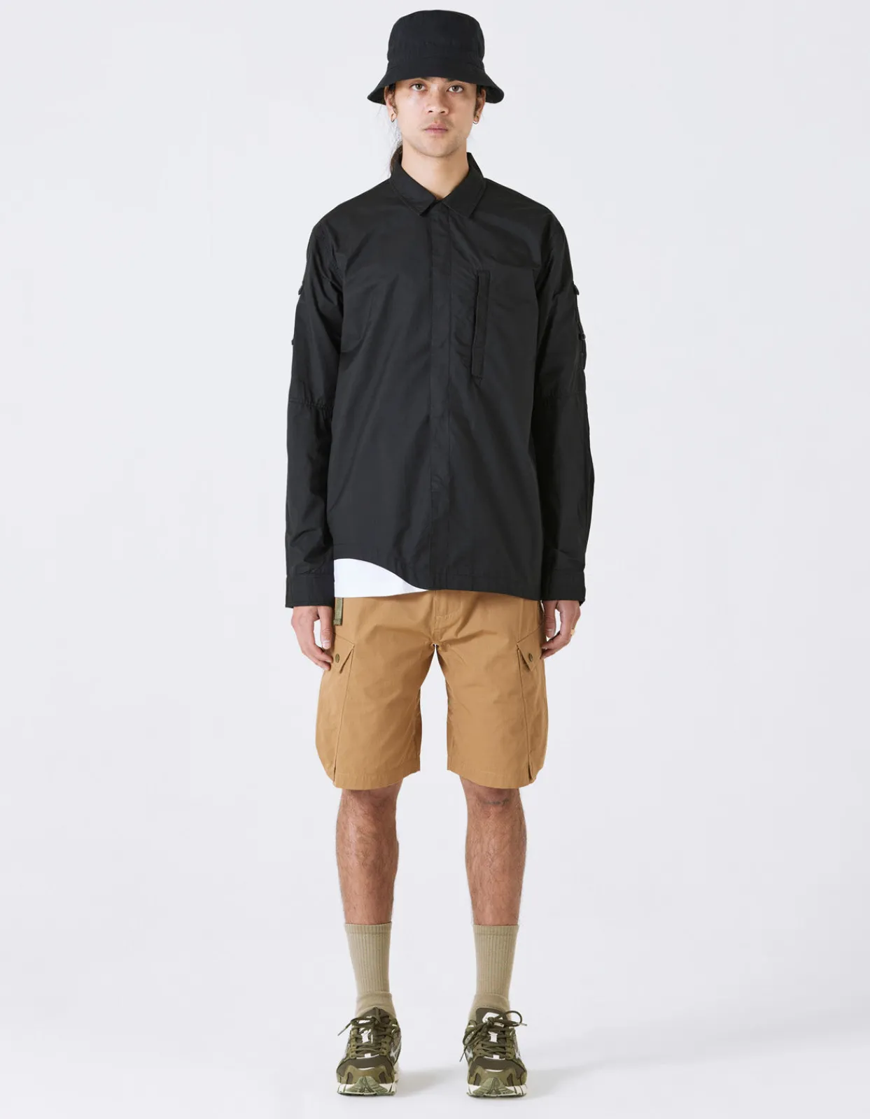 Shirts*Maharishi 4297 Snocord Travel Shirt Black