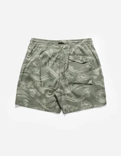 Swim Shorts*Maharishi 1021 Songkran Swim Shorts Olive