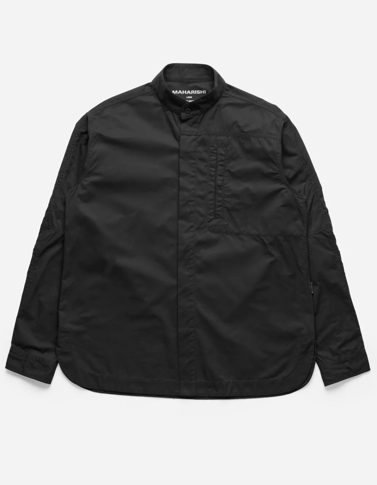 Shirts*Maharishi 4585 Stand Collar Shirt Black