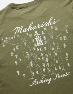 Short Sleeve T-Shirts*Maharishi 1073 Striking Point Organic T-Shirt Olive