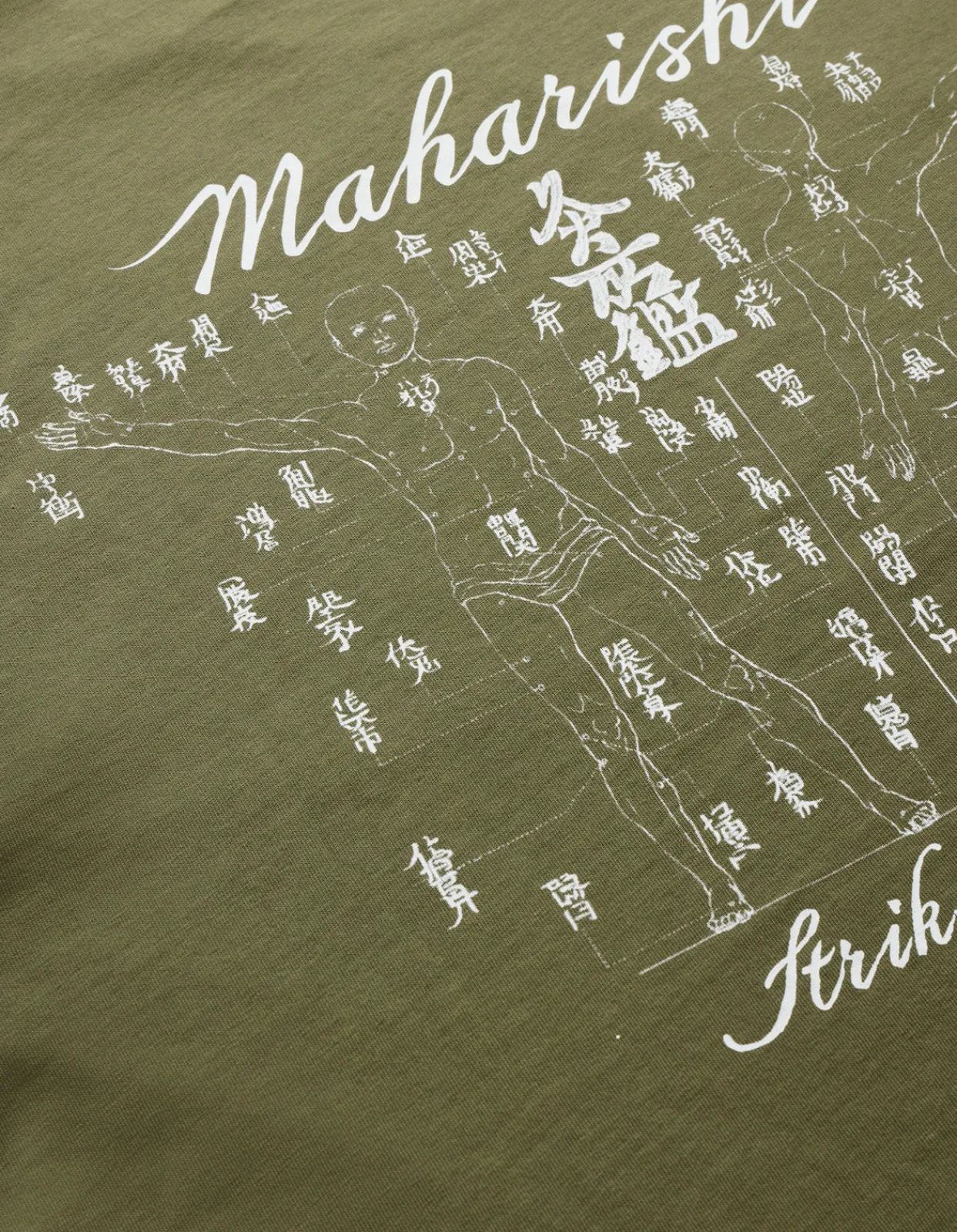 Short Sleeve T-Shirts*Maharishi 1073 Striking Point Organic T-Shirt Olive