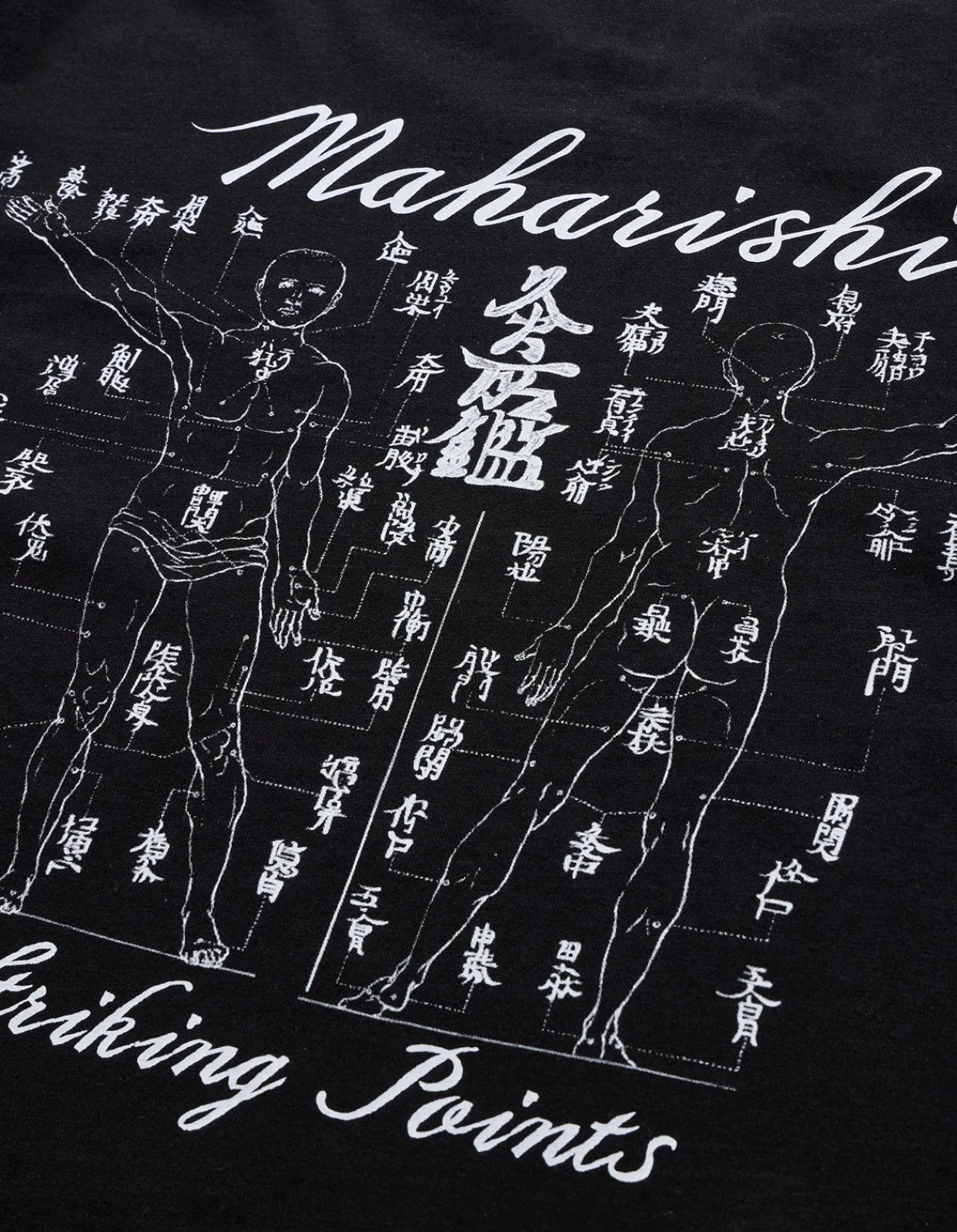 Short Sleeve T-Shirts*Maharishi 1073 Striking Point Organic T-Shirt Black