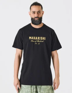 Short Sleeve T-Shirts*Maharishi 1029 Temple Naga Organic T-Shirt Black