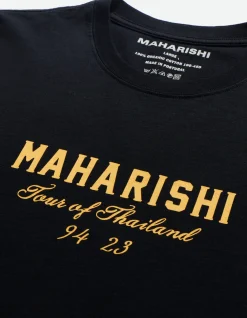 Short Sleeve T-Shirts*Maharishi 1029 Temple Naga Organic T-Shirt Black