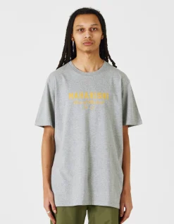 Short Sleeve T-Shirts*Maharishi 1029 Temple Naga Organic T-Shirt Grey Marl