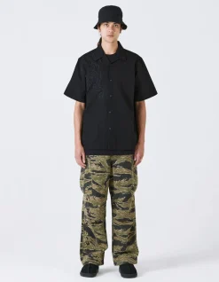 Shirts*Maharishi 4300 Thai Cloud Camp Collar Shirt Black