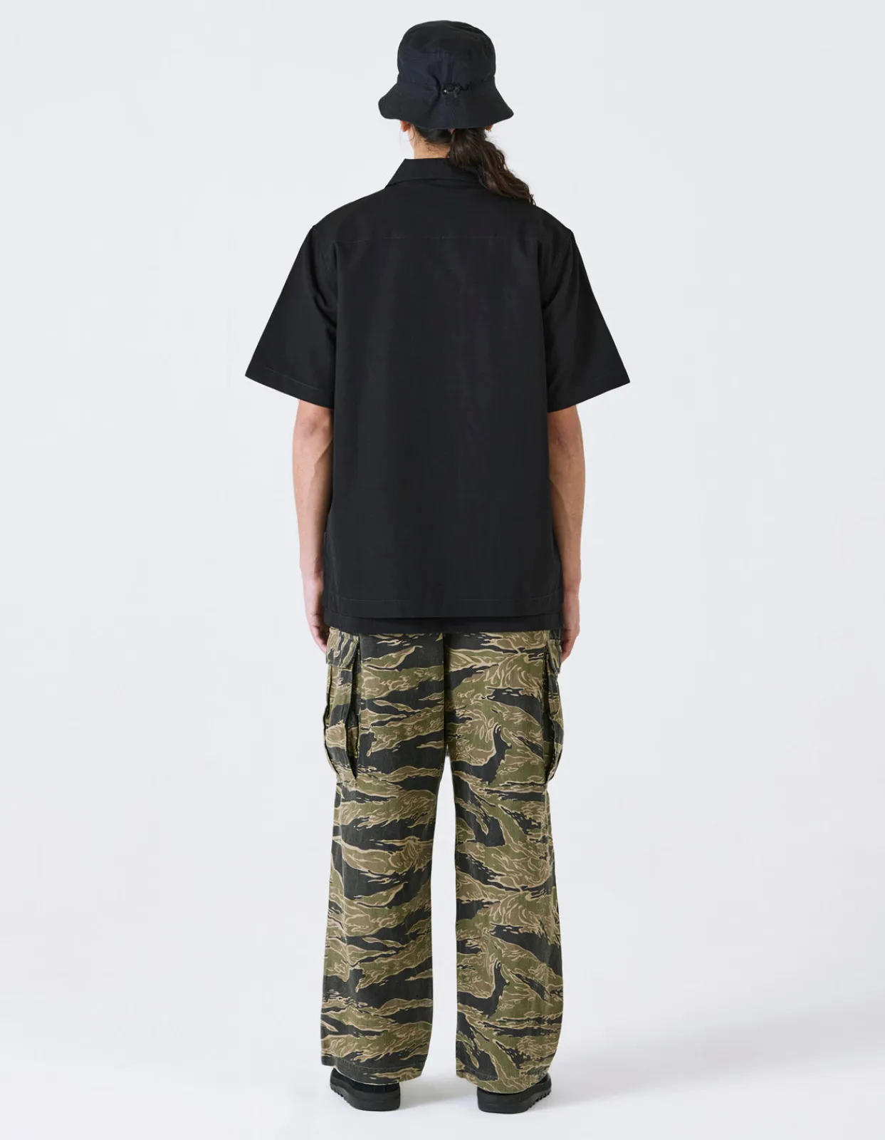 Shirts*Maharishi 4300 Thai Cloud Camp Collar Shirt Black