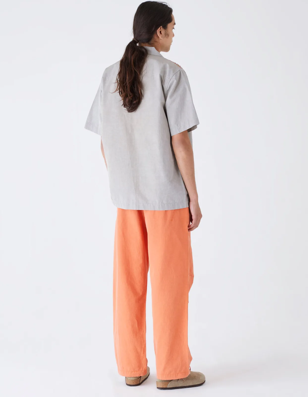 Shirts*Maharishi 4300 Thai Cloud Camp Collar Shirt Silver Sage