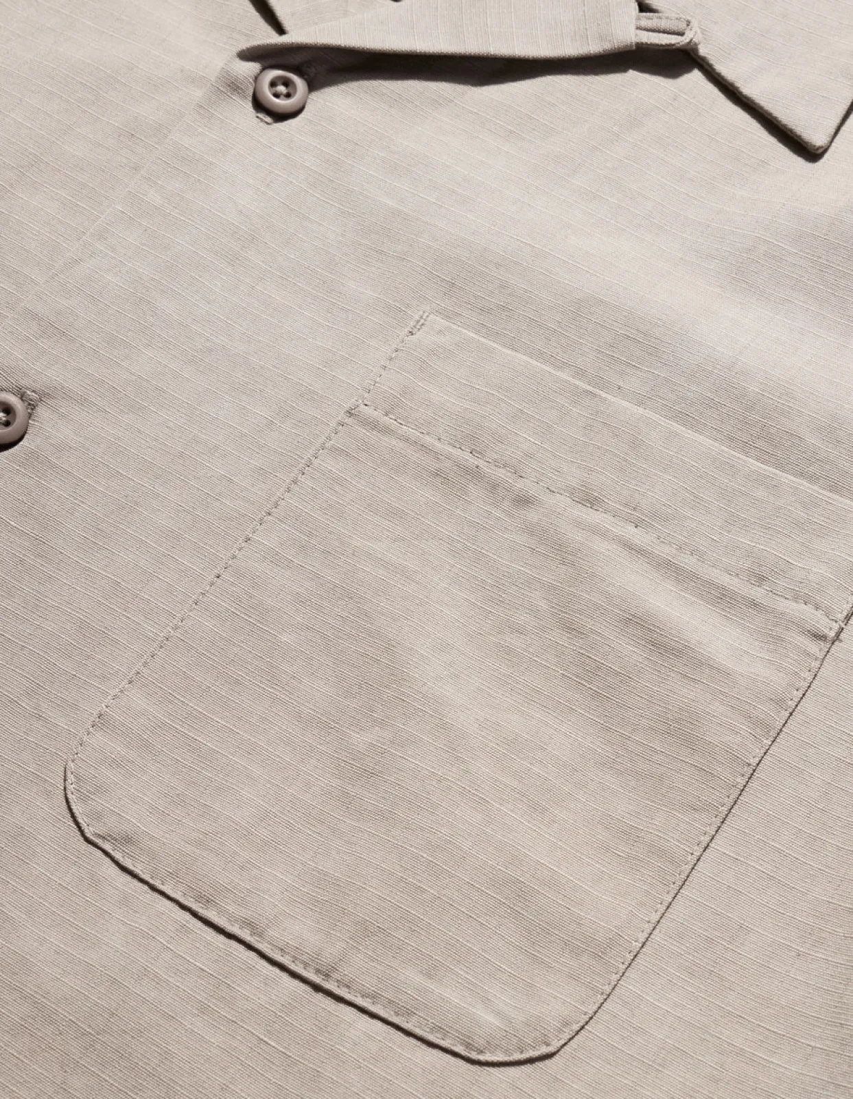 Shirts*Maharishi 4300 Thai Cloud Camp Collar Shirt Silver Sage