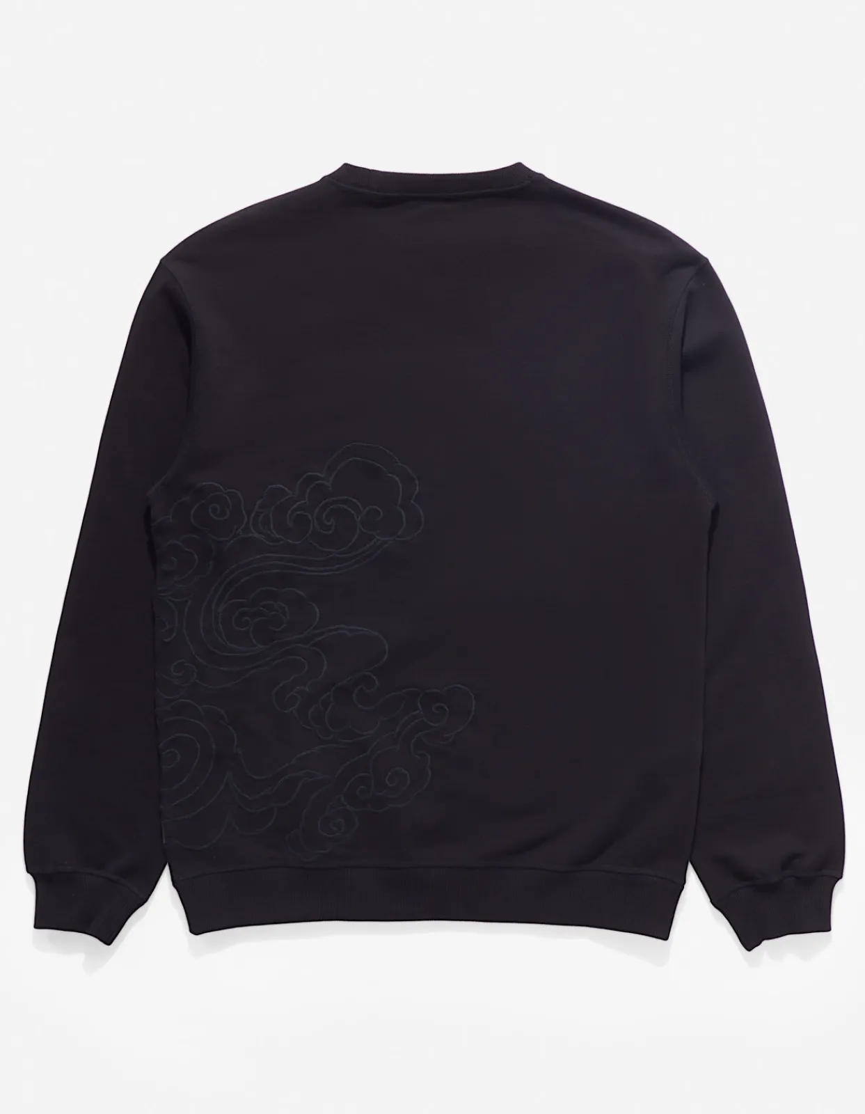 Crew Sweats*Maharishi 4217 Thai Cloud Crew Sweat Black