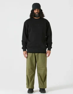 Crew Sweats*Maharishi 4217 Thai Cloud Crew Sweat Black