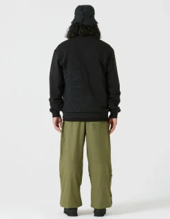 Crew Sweats*Maharishi 4217 Thai Cloud Crew Sweat Black